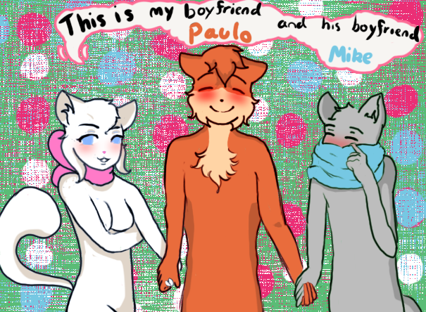 Candybooru image #10456, tagged with Lucy Mike MikexPauloxLucy MissyMossy_(Artist) Paulo polyamory